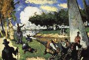 Paul Cezanne fisherman oil painting artist